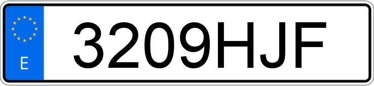 Numer rejestracyjny 3209HJF posiada MERCEDES C (204)