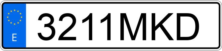 Numer rejestracyjny 3211MKD posiada BMW SERIE 8