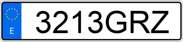 Numer rejestracyjny 3213GRZ posiada VOLKSWAGEN GOLF