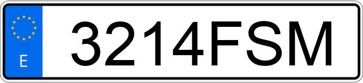 Numer rejestracyjny 3214FSM posiada CITROEN XSARA