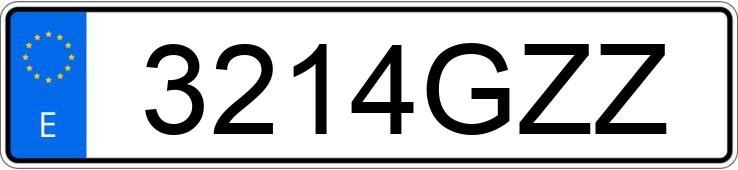 Numer rejestracyjny 3214GZZ posiada PEUGEOT EXPERT