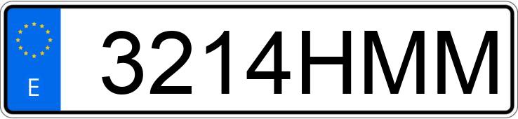 Numer rejestracyjny 3214HMM posiada AUDI A1