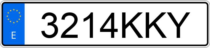 Numer rejestracyjny 3214KKY posiada PEUGEOT PARTNER