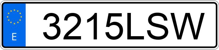 Numer rejestracyjny 3215LSW posiada SEAT ATECA