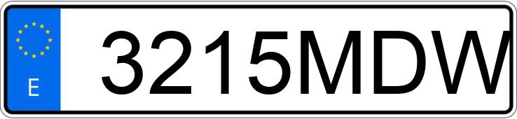 Numer rejestracyjny 3215MDW posiada BMW SERIE 3