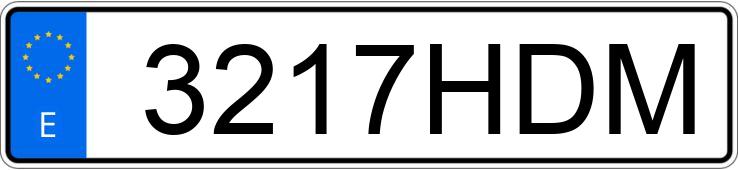 Numer rejestracyjny 3217HDM posiada MERCEDES SPRINTER