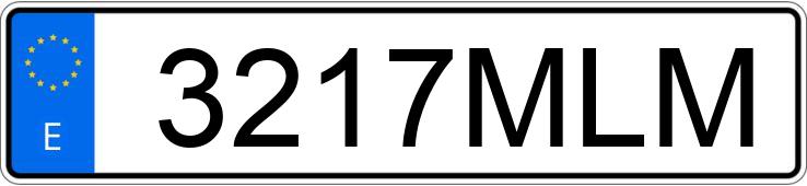 Numer rejestracyjny 3217MLM posiada  