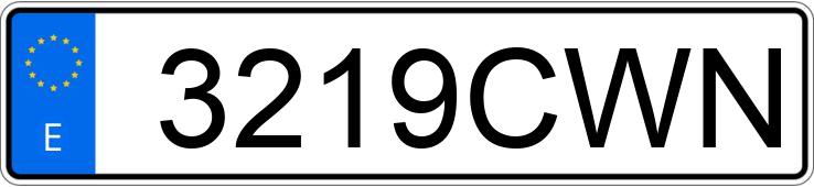 Numer rejestracyjny 3219CWN posiada BMW SERIE 3