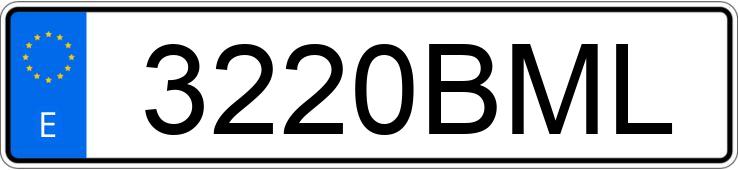Numer rejestracyjny 3220BML posiada BMW SERIE 3