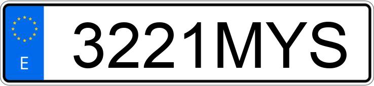 Numer rejestracyjny 3221MYS posiada MINI MINI