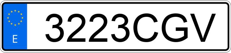 Numer rejestracyjny 3223CGV posiada SEAT IBIZA Numer rejestracyjny 3223CGV posiada SEAT IBIZA