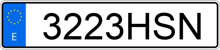 Numer rejestracyjny 3223HSN posiada CITROEN C4 PICASSO 5PZ