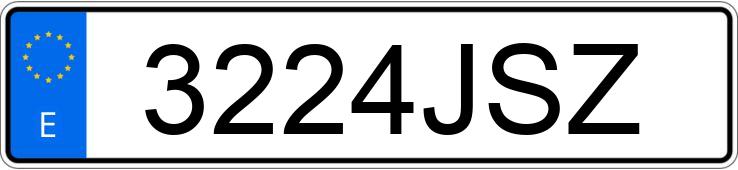 Numer rejestracyjny 3224JSZ posiada MERCEDES CLA (117)