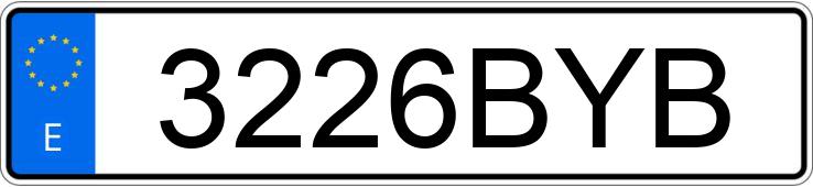 Numer rejestracyjny 3226BYB posiada BMW SERIE 5