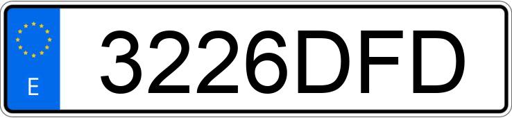 Numer rejestracyjny 3226DFD posiada BMW SERIE 3 E46 318I