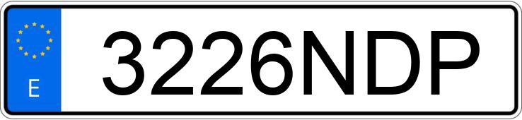 Numer rejestracyjny 3226NDP posiada BMW SERIE 1
