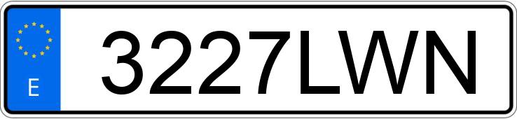 Numer rejestracyjny 3227LWN posiada AUDI Q2