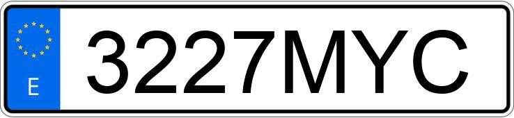 Numer rejestracyjny 3227MYC posiada SKODA KAMIQ