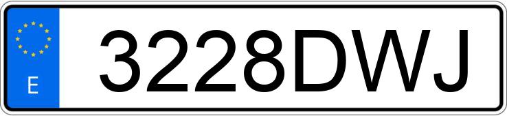 Numer rejestracyjny 3228DWJ posiada SEAT IBIZA Numer rejestracyjny 3228DWJ posiada SEAT IBIZA