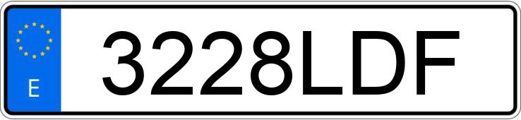Le numéro d’enregistrement 3228LDF a LEXUS UX 250 H