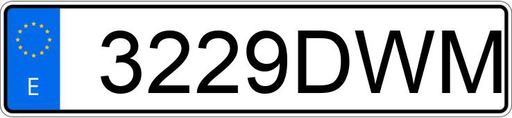 Numer rejestracyjny 3229DWM posiada MERCEDES A (168-169)