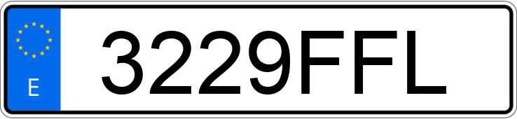 Numer rejestracyjny 3229FFL posiada MERCEDES VITO