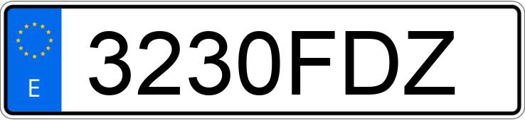 Numer rejestracyjny 3230FDZ posiada PIONEER XF 125