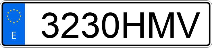 Numer rejestracyjny 3230HMV posiada SEAT IBIZA Numer rejestracyjny 3230HMV posiada SEAT IBIZA