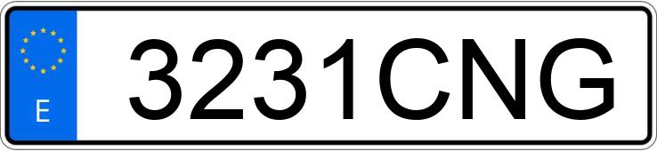 Numer rejestracyjny 3231CNG posiada PEUGEOT 307