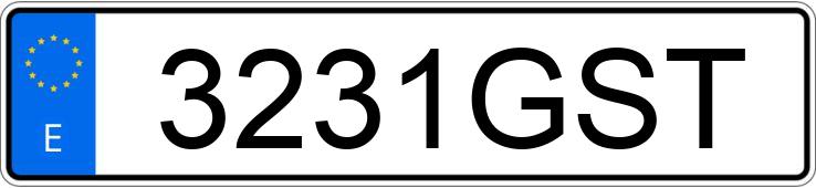 Numer rejestracyjny 3231GST posiada TOYOTA IQ