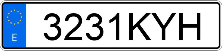 Numer rejestracyjny 3231KYH posiada OPEL ZAFIRA
