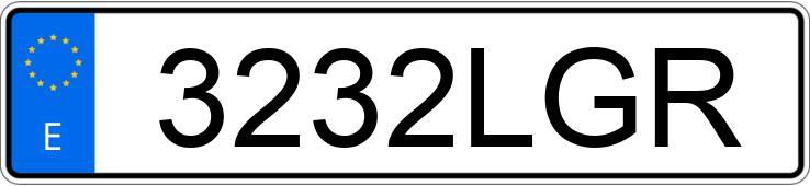 Numer rejestracyjny 3232LGR posiada PORSCHE 911