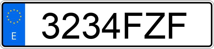 Numer rejestracyjny 3234FZF posiada AUDI A5