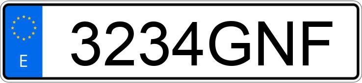 Numer rejestracyjny 3234GNF posiada RENAULT CLIO