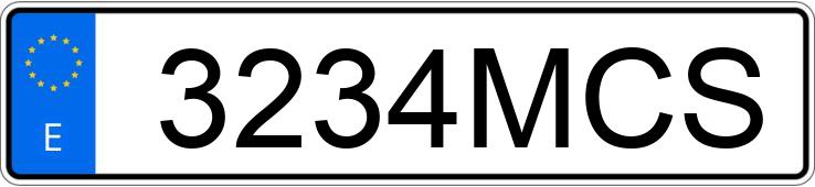 Numer rejestracyjny 3234MCS posiada BMW SERIE 1