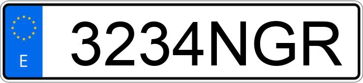 Numer rejestracyjny 3234NGR posiada RENAULT MASTER