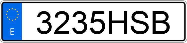 Numer rejestracyjny 3235HSB posiada VOLKSWAGEN TRANSPORTER Numer rejestracyjny 3235HSB posiada VOLKSWAGEN TRANSPORTER