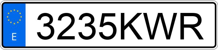 Numer rejestracyjny 3235KWR posiada HYUNDAI I30