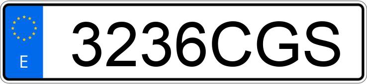 Numer rejestracyjny 3236CGS posiada SUZUKI GSXR 600