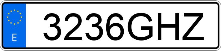 Numer rejestracyjny 3236GHZ posiada VOLKSWAGEN TRANSPORTER