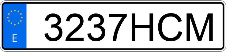 Numer rejestracyjny 3237HCM posiada SUZUKI GSXR 600