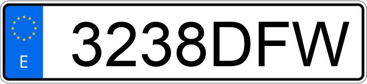 Numer rejestracyjny 3238DFW posiada MITSUBISHI 3000 GT Numer rejestracyjny 3238DFW posiada MITSUBISHI 3000 GT