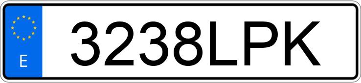 Numer rejestracyjny 3238LPK posiada BMW SERIE 1