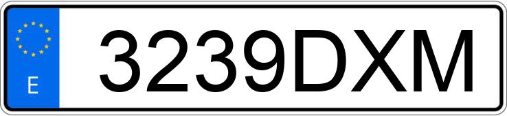 Numer rejestracyjny 3239DXM posiada OPEL VECTRA