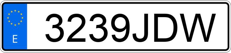 Numer rejestracyjny 3239JDW posiada HYUNDAI I30