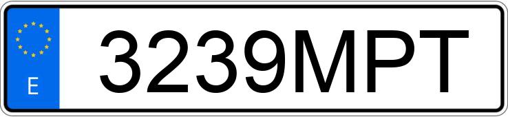 Numer rejestracyjny 3239MPT posiada CITROEN JUMPY