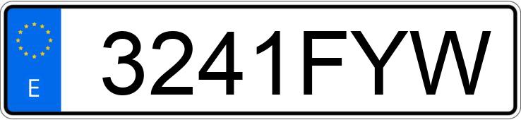 Numer rejestracyjny 3241FYW posiada FORD FOCUS Numer rejestracyjny 3241FYW posiada FORD FOCUS