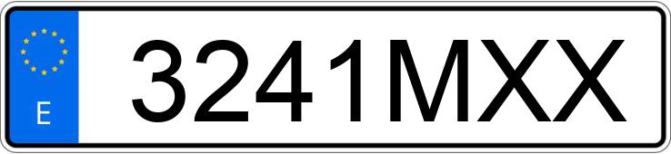 Numer rejestracyjny 3241MXX posiada VOLKSWAGEN GOLF