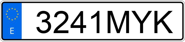 Numer rejestracyjny 3241MYK posiada BMW SERIE 1