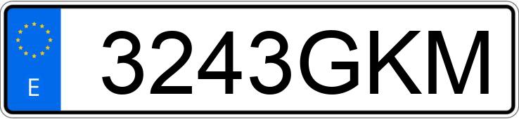 Numer rejestracyjny 3243GKM posiada BMW Z3 Numer rejestracyjny 3243GKM posiada BMW Z3